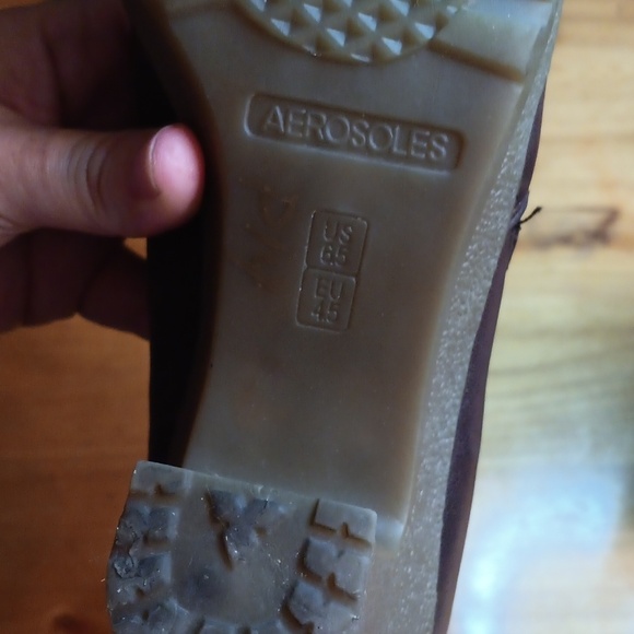 AEROSOLES brown Leather Women's Boots - Picture 5 of 6